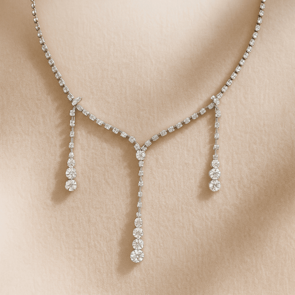 Elegant jewelry collection showcase featuring luxury accessories
